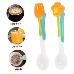 2pcs Spoon Ceramic Spoon Coffee Accesories Espresso Spoons Food Spoons Porcelain Mixing Spoon Honey Spoons Portable Rice Spoon Mixing Supply Compact Coffee Spoon Three-dimensional -KitchenAid Shop 41rJsQnDh5L