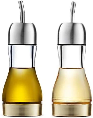 Exquisite Olive Oil & Vinegar Dispenser Set | 7.5 OZ No Drip Acrylic Cruets For Oil, Vinegar, Salad Dressing, Soy Sauce & More | Functional, Leakproof Oil Dispenser Bottle Set 6 Exquisite Olive Oil & Vinegar Dispenser Set | 7.5 OZ No Drip Acrylic Cruets For Oil, Vinegar, Salad Dressing, Soy Sauce & More | Functional, Leakproof Oil Dispenser Bottle Set - Image 4
