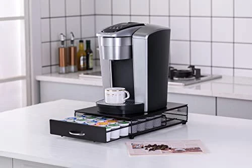 K Cup Holder Drawer, Coffee Pod Holder For K Cup Organizer, Keurig Coffee Pods Holder Capsule With 35 Pods, Black 7 K Cup Holder Drawer, Coffee Pod Holder For K Cup Organizer, Keurig Coffee Pods Holder Capsule With 35 Pods, Black - Image 5