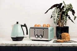 Aden 75008 COTSWOLD 1.7 Liter Stainless Steel Retro Electric Kettle With Auto Shut-Off And Boil-Dry Protection (Sage) -KitchenAid Shop 41rQkEZibqL