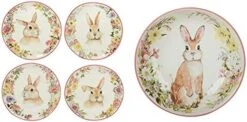 Easter Garden 8.5" Dessert/Salad Plate, Set Of 4 Assorted Designs, Multicolored -KitchenAid Shop 41rSm0SAnWL. AC