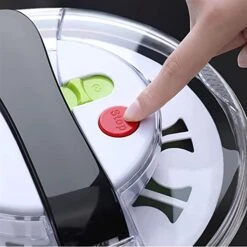 Stainless Steel Salad Spinners,Large,Lettuce Dryer Spinner Quick Dry,Fruit Washer With Bowl,Non-slip Pad And Secure Lid Lock -KitchenAid Shop 41rWdoOXeSL