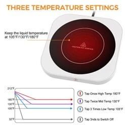 Coffee Mug Warmer For Desk, Coffee Warmer With 3 Temperature Settings, Coffee Cup Warmer For Desk Auto Shut Off, Waterproof Coffee Warmer For Desk With Touch Tech & Enlarged Heating Plate, Best Gift 10 Coffee Mug Warmer For Desk, Coffee Warmer With 3 Temperature Settings, Coffee Cup Warmer For Desk Auto Shut Off, Waterproof Coffee Warmer For Desk With Touch Tech & Enlarged Heating Plate, Best Gift -KitchenAid Shop 41rYVMRTm6L