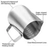Milk Frothing Pitcher 304 Stainless Steel Milk Frother Cup 20 Oz (600ml) For Coffee Arts/Espresso/Cappuccino -KitchenAid Shop 41rfZapyVoL