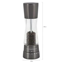 Cole & Mason Gourmet Precision Derwent Gun Metal Salt Mill, Stainless Steel And Acrylic, 19 Cm -KitchenAid Shop 41rgZ5WujUL