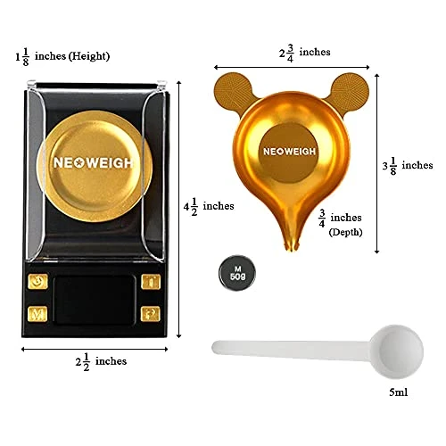 Milligram Scale, Mg Scale 50g X 0.001g, Non-Stick Powder Pan, 0.02 Grains X 771gn, Powder Scale For Reloading Medicine Supplement Capsule, Milligramos Scale With 50g Calibration Weight, Powder Scoop 3 Milligram Scale, Mg Scale 50g X 0.001g, Non-Stick Powder Pan, 0.02 Grains X 771gn, Powder Scale For Reloading Medicine Supplement Capsule, Milligramos Scale With 50g Calibration Weight, Powder Scoop