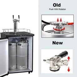 Keg Dispenser, Heavy Duty Dispense Beer Kegerator Beer Brewing Supplies Beer D Keg Coupler Keg Coupler With Pressure Reducing Valve For Beer Cola Kegs 12 Keg Dispenser, Heavy Duty Dispense Beer Kegerator Beer Brewing Supplies Beer D Keg Coupler Keg Coupler With Pressure Reducing Valve For Beer Cola Kegs -KitchenAid Shop 41rsglQhEIL 1