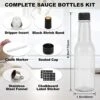 STARSIDE 21 Pack 150 Ml 5 Oz Clear Glass Hot Sauce Bottles With Liner Inner And Plastic Caps. Home Brewing Wine & Juicing Bottles For Beverage, Sparkling Wine,Decor. BPA-FREE & Dishware Safe. 1 STARSIDE 21 Pack 150 Ml 5 Oz Clear Glass Hot Sauce Bottles With Liner Inner And Plastic Caps. Home Brewing Wine & Juicing Bottles For Beverage, Sparkling Wine,Decor. BPA-FREE & Dishware Safe. -KitchenAid Shop 41rsrl761RL