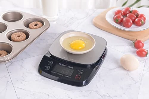 Kitchen Food Scale Coffee Timer, Digital For Food Ounces And Grams, Tare Cooking USB Rechargeable Weight For Baking, Two Ranges 3kg/6.6lb - 10kg/22lb, High Precision 0.5g/0.1oz, Waterproof 4 Kitchen Food Scale Coffee Timer, Digital For Food Ounces And Grams, Tare Cooking USB Rechargeable Weight For Baking, Two Ranges 3kg/6.6lb - 10kg/22lb, High Precision 0.5g/0.1oz, Waterproof - Image 2