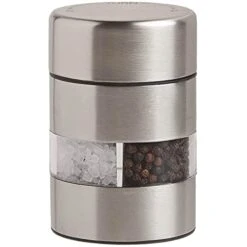 Lde Thompson Stainless Steel Pepper & Salt Mill, Dual Grinder 2-in-l