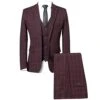 Men's 3 Pieces Plaid Suit Set Slim Fit Blazer Vest Pants Business Casual Tuxedo Suits -KitchenAid Shop 41s0knI1IoL