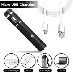 Electric Herb Grinder Rechargeable Heavy Duty Stainless Steel Clear Glass Dispenser Window -KitchenAid Shop 41s1oqckuBL