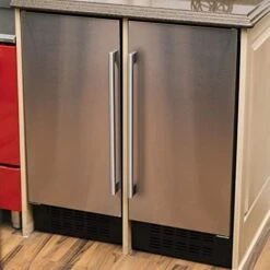 A115RS All Refrigerator With 3 Cu. Ft. Capacity Blue LED Lighting 4 Glass Shelves Auto Defrost Digital Display Control In Stainless Steel -KitchenAid Shop 41s1tuJJIcL