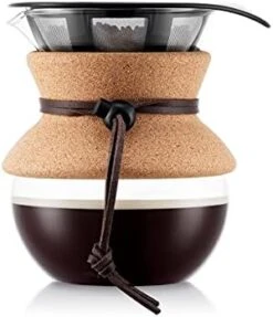 Bodum Pour Over Coffee Maker With Permanent Filter, 1 Liter, 34 Ounce, Black Band -KitchenAid Shop 41sE7Nuwb6L. AC