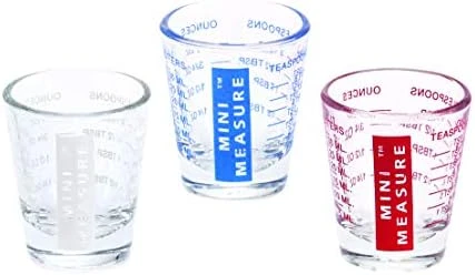 Mini Measure Heavy Glass, 20-Incremental Measurements Multi-Purpose Liquid And Dry Measuring Shot Glass, Black 9 Mini Measure Heavy Glass, 20-Incremental Measurements Multi-Purpose Liquid And Dry Measuring Shot Glass, Black - Image 7
