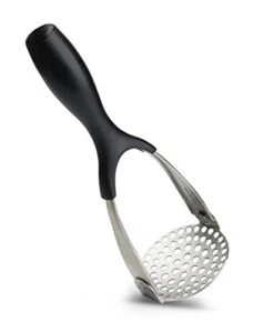 Stainless Steel Potato Masher - ,Black