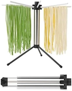 Collapsible Pasta Drying Rack, Easy Storage, Quick Set Up, Foldable Pasta Dryer Rack, Spaghetti Noodle Hanger, Detachable For Easy To Clean, Rotary Arms, Hold Up To 5lbs -KitchenAid Shop 41sTVYNQ40L. AC