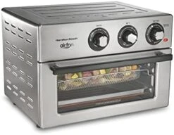Hamilton Beach Air Fryer Countertop Toaster Oven, Includes Bake, Broil, And Toast, Fits 12” Pizza, 1800 Watts, 10 Cooking Modes + Digital Controls, Black & Stainless Steel 16 Hamilton Beach Air Fryer Countertop Toaster Oven, Includes Bake, Broil, And Toast, Fits 12” Pizza, 1800 Watts, 10 Cooking Modes + Digital Controls, Black & Stainless Steel -KitchenAid Shop 41sXkQW4NL. AC