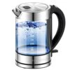 Electric Kettle 1500W,1.7L Borosilicate Glass Tea Kettle With LED Light, Water Kettle Electric Fast Boiling, Auto Shut-Off And Boil-Dry Protection, BPA Free -KitchenAid Shop 41sZAEdhg5L