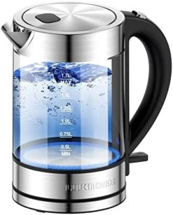 Electric Kettle 1500W,1.7L Borosilicate Glass Tea Kettle With LED Light, Water Kettle Electric Fast Boiling, Auto Shut-Off And Boil-Dry Protection, BPA Free 13 Electric Kettle 1500W,1.7L Borosilicate Glass Tea Kettle With LED Light, Water Kettle Electric Fast Boiling, Auto Shut-Off And Boil-Dry Protection, BPA Free -KitchenAid Shop 41sZAEdhg5L. AC