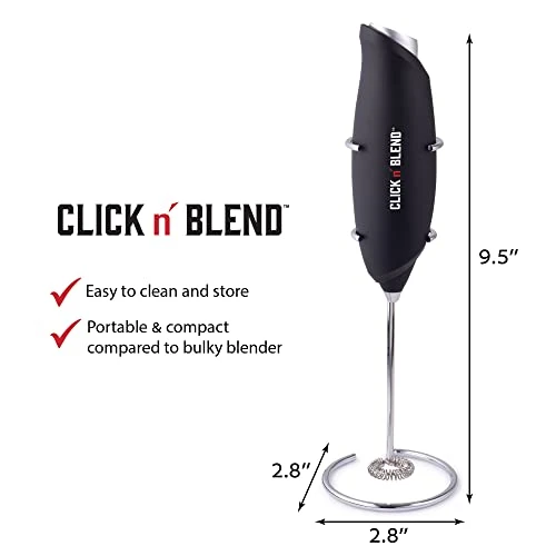 Lick N Blend Handheld, Mini Electric Drink Mixer, Foamer & Frother For Protein Shakes, Coffee, Lattes 8 Lick N Blend Handheld, Mini Electric Drink Mixer, Foamer & Frother For Protein Shakes, Coffee, Lattes - Image 6