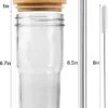 4Pack Glass Tumbler Cups With Bamboo Lids And Straws,22oz Iced Coffee Cups-Reusable Mason Jar Drinking Glasses For Bubble Tea, Beer, Smoothie -KitchenAid Shop 41saYK5bwgL