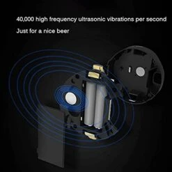 Beer Tower Dispenser, Drink Dispenser Portable Beer Foamer, Electric Ultrasonic Beer Foaming Machine, Converts Any Can Into A Nitro-Style Draft, Awesome Gift For Beer Lover, For Bars Home Party -KitchenAid Shop 41scUOsMkQL