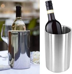Collic Wine Cooler, Double Wall, Isceless White Wine Cooler,Ice Buckets -KitchenAid Shop 41sgRtrakEL