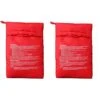 Microwave Potato Bag, 2 Pack Of Reusable Microwave Cooker Bag Baked Pouch Potato Bag, Red