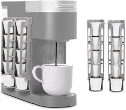 K Cup Coffee Pod Holder For Keurig K-cup Coffee, Side Mount Storage Organizer, Perfect For Small Counters ( Black, 2 Pack For 10 K Cups) -KitchenAid Shop 41sj83p40aL. AC