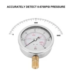 TOPINCN CO2 Cylinder Pressure Gauge, M20x1 8700psi Carbon Dioxide Pressure Gauge CO2 Tank Soda Maker Accessories For Filling Soda Tank -KitchenAid Shop 41snFeEp1TL
