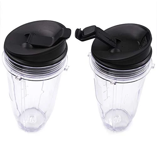 Replacement Blender Cup With Lid (2 Pack) 24 Oz Cups For Ninja Auto IQ BL480 BL482 BL642 BL682 BL450 BN401 BN751 BN801 Foodi SS351 SS151 SS401 Ninja Blender Auto IQ Blade 5 Replacement Blender Cup With Lid (2 Pack) 24 Oz Cups For Ninja Auto IQ BL480 BL482 BL642 BL682 BL450 BN401 BN751 BN801 Foodi SS351 SS151 SS401 Ninja Blender Auto IQ Blade - Image 3