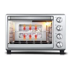 Oven Cages, 360 Degree Rotatable Heating Stainless Steel Oven Racks Oven Basket Rotisserie Basket For Baking Nuts, Coffee Beans, Peanut Or BBQ Roaster Tool -KitchenAid Shop 41srlVU1KOL