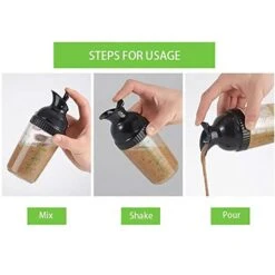 DHliIQQ Salad Dressing Shaker Container,Salad Dressing Bottle Mixer Measure,Salad Dressing Shaker Container For Mixing Ranch And Sauce,Leak-Free -KitchenAid Shop 41stBqnS7hL