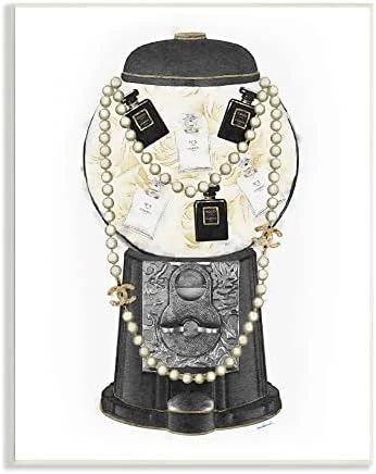 Stupell Industries Vintage Gumball Machine Designer Perfume Necklace Accessories, Design By Amanda Greenwood, Black, 16 X 20 8 Stupell Industries Vintage Gumball Machine Designer Perfume Necklace Accessories, Design By Amanda Greenwood, Black, 16 X 20 - Image 6