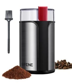 Coffee Grinder Electric, Coffee Beans Grinder, Espresso Grinder, Coffee Mill With Powerful Motor Also For Spices, Herbs, Nuts, Grains