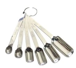 Enta Angel 6 Pcs Set Stainless Steel Measuring Spoon (Square Spoon) -KitchenAid Shop 41t9KDwQmaL