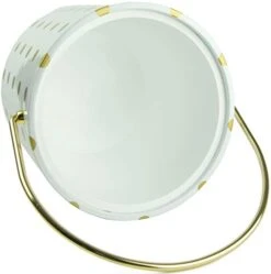 Hand Made In USA White & Gold Double Walled 3-Quart Insulated Ice Bucket With Ice Tongs (Polka Dot Collection) 14 Hand Made In USA White & Gold Double Walled 3-Quart Insulated Ice Bucket With Ice Tongs (Polka Dot Collection) -KitchenAid Shop 41tN9dSIcFL