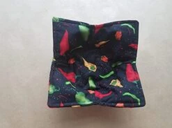 Chili Pepper Microwave Bowl Cozy Southwestern Reversible Microwaveable Potholder Hot Pepper Handmade Bowl Buddy Kitchen Linens Baker Chef Teacher Gifts Spicy Food Lover Gift Under 10 -KitchenAid Shop 41tOqQ7oLaL