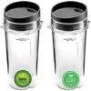 Blend Pro 16 Oz Cups With Lids & Blade Compatible With Nutri Ninja 16 Oz Cups BL770 BL780 BL660 Blender (2-Pack) 1 Blend Pro 16 Oz Cups With Lids & Blade Compatible With Nutri Ninja 16 Oz Cups BL770 BL780 BL660 Blender (2-Pack) -KitchenAid Shop 41tPFoQWBuL