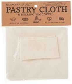 Natural Pastry Cloth & Rolling Pin Cover Set 100% Cotton