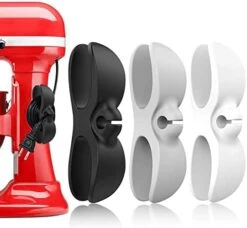 Cord Organizer For Appliances, Kitchen Cord Wrap, Cable Organizer Stick Firmly On Appliances Mixer, Coffee Maker, Blender, Toaster, Pressure Cooker, Air Fryer And Other Appliances (Black, White, Grey) -KitchenAid Shop 41tQqd7EBoL. AC