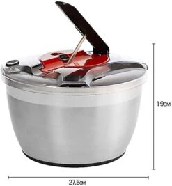 YZJSSL Rotary Salad Spinner, Fruit And Vegetable Dryer, Non-Slip Bottom With Lid And Water Filter, Locking Handle 7 YZJSSL Rotary Salad Spinner, Fruit And Vegetable Dryer, Non-Slip Bottom With Lid And Water Filter, Locking Handle -KitchenAid Shop 41tS3qzyVXS