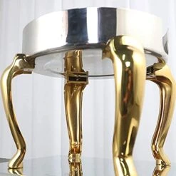 Eer And Beverage Tower Beer Tower Dispenser With Cooler Stainless Steel Large Beverage Dispenser Golden Foot Support Beer Dispenser Bar Club Party Accessory (Color : Silver, Size : 24x36x54cm) -KitchenAid Shop 41tTtOwM3bL