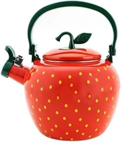 Whistling Tea Kettle For Stove Top Enamel On Steel Teakettle, Supreme Housewares Strawberry Decor Design Teapot Water Kettle Cute Kitchen Accessories Teteras (2.3 Quart, Strawberry) 26 Whistling Tea Kettle For Stove Top Enamel On Steel Teakettle, Supreme Housewares Strawberry Decor Design Teapot Water Kettle Cute Kitchen Accessories Teteras (2.3 Quart, Strawberry) -KitchenAid Shop 41tX0uk1aNL. AC