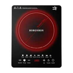 2200W Portable Induction Cooktop Electric Cooktop Countertop Burner Electric Induction With LCD Touch Screen Sensor And Digital Timer -KitchenAid Shop 41taakAgEeL