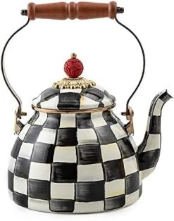 AcKenzie-Childs Courtly Check Enamel Tea Kettle, Decorative Tea Kettle, 3-Quart Capacity 30 AcKenzie-Childs Courtly Check Enamel Tea Kettle, Decorative Tea Kettle, 3-Quart Capacity -KitchenAid Shop 41tbjUKHQkL. AC