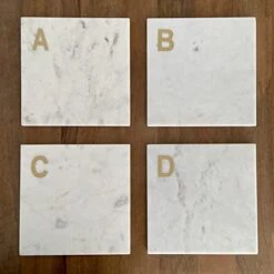 Monogram Marble Cheese Board, Hand Crafted Marble Cutting Board From White Marble Slab, Personalized Charcuterie Board With Brass Initial, Great Wedding Or House Warming Gifts, Letter S -KitchenAid Shop 41tepEzRb8L