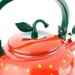 Whistling Tea Kettle For Stove Top Enamel On Steel Teakettle, Supreme Housewares Strawberry Decor Design Teapot Water Kettle Cute Kitchen Accessories Teteras (2.3 Quart, Strawberry) 18 Whistling Tea Kettle For Stove Top Enamel On Steel Teakettle, Supreme Housewares Strawberry Decor Design Teapot Water Kettle Cute Kitchen Accessories Teteras (2.3 Quart, Strawberry) -KitchenAid Shop 41thIkGefIL