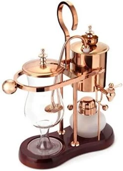 Belgian/Belgium Luxury Royal Family Balance Syphon Coffee Maker, Siphon Brewer, Elegant Design Retro-Style (Polished Rose Gold) -KitchenAid Shop 41tkVR0SlPL. AC